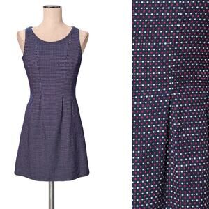 TOMMY HILFIGER Patriotic Red White Blue Mini Polka Dot Dress Woven 2